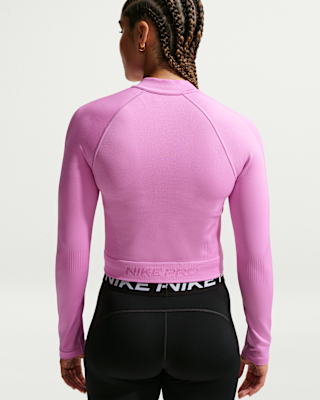 Nike Pro Seamless Women's Full-Zip Training Top. Nike.com